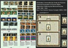 Affaire à saisir ONU Complet NY GE Vienne 3X30 timbres +3 blocs