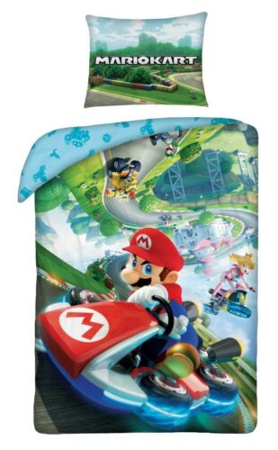 Super Mario Kart Nintendo Bettwäsche 100% Baumwolle Cotton 135x200 140x200 - Bild 1 von 2