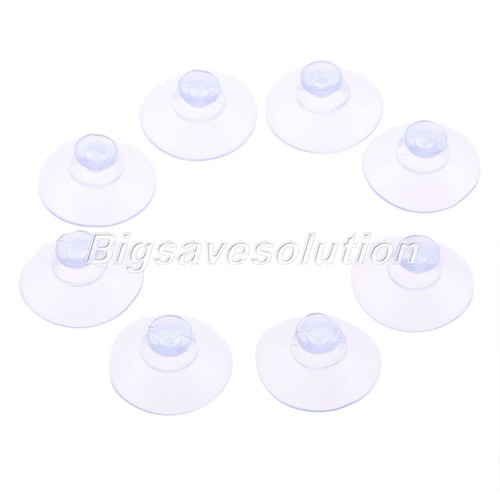 100pcs Clear Suction Cup Sucker Holder 20mm Wall Fridge Hook Hanger Rubber HQ - Picture 5 of 12
