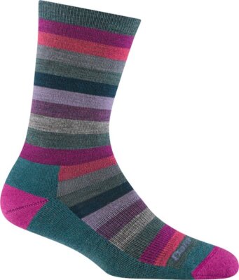 DARN TOUGH 1644 Spruce Women's Mystic Stripe Crew Lightweight Lifestyle Sock USA