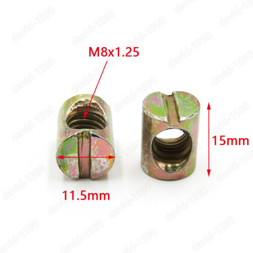 1/4 M4 M5 M6 M8 M10 Furniture Barrel Nut Dowel Furniture Cot Embedded Nut - Picture 20 of 44