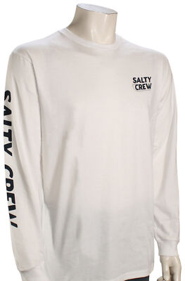 Salty Crew Hook Up Premium LS T-Shirt - White - New
