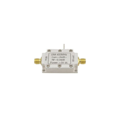 UHF RF Low Noise Amplifier Module 433MHz LNA 50ohms 26dB+ SMA Female Connector#