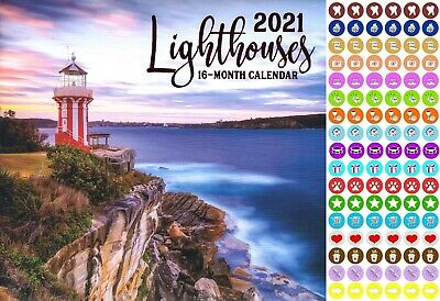 Papercraft 16 Month 2021 Calendar Paper Lighthouses