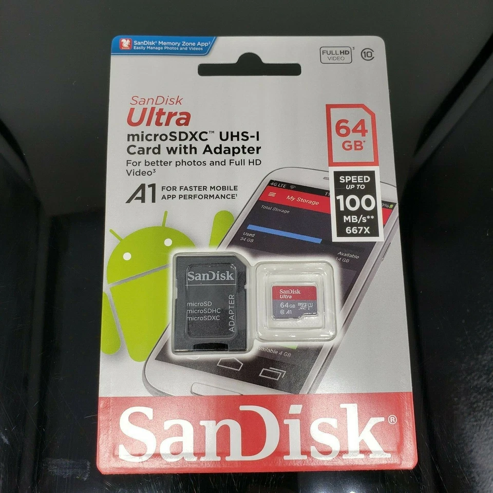 SanDisk Ultra Android 64GB Class10 MicroSDXC Memory Card - Image 4 of 4
