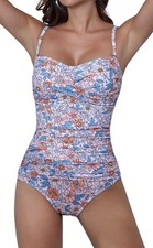 B2prity One Piece Swimsuit Women Tummy Control Bathing Suit M MED