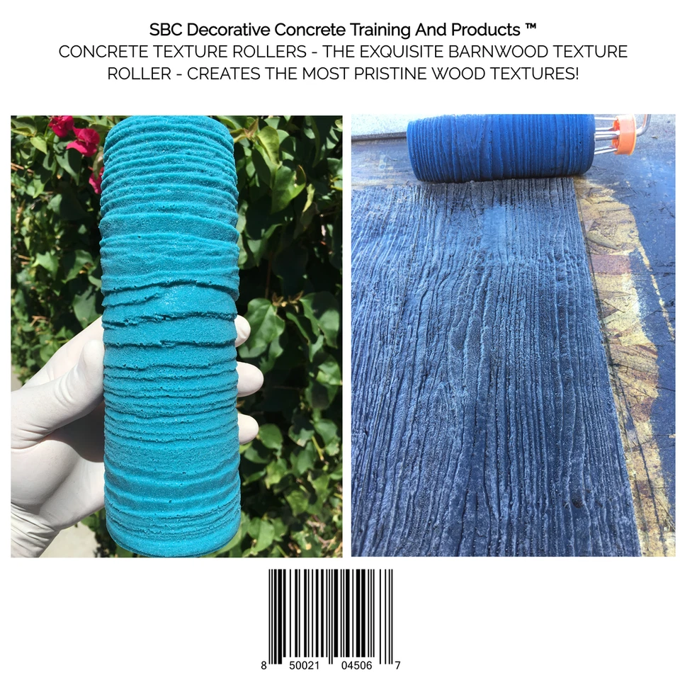 Concrete Texture Roller - The Exquisite Barnwood Concrete Texture Roller - Image 2 of 4