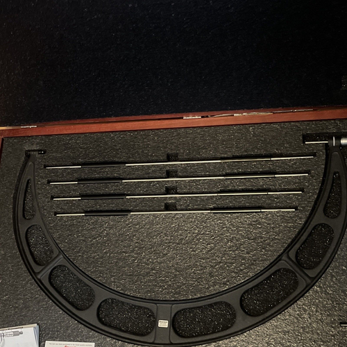 Set micrometro incudine intercambiabile Starrett 224.1MJRLZ usato 500-600 mm 224 M - Foto 2 di 15