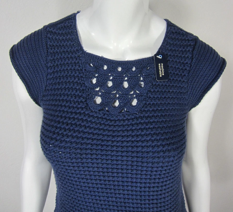 VESTIDO Suéter Stella McCartney Para GAPKids NUEVO CON ETIQUETAS MANGA CORTA TALLA M Azul Medio   Foto 3 de 4