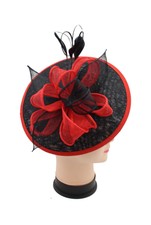 red and black hats for wedding