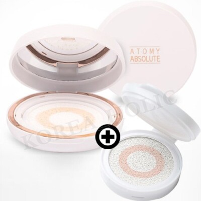 ATOMY Absolute Urban Shield Sun Cushion SPF50+ PA++++ 15g + 15g Refill Set NEW
