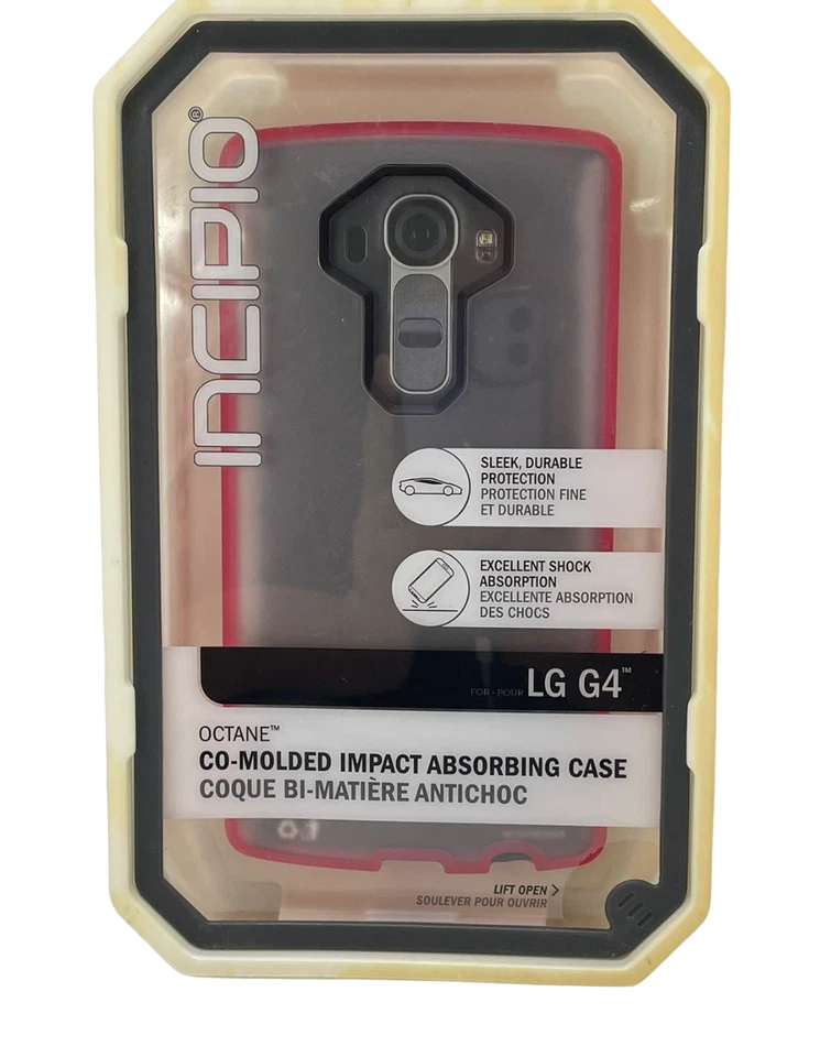Incipio Octane 共模冲击吸收保护壳 适用于 LG G4,Frost/Neon 粉红色 — 第 3/4 张图片