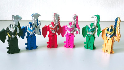 Set1 DX POWER RANGERS Ryusoulger keys Dino Fury Black Blue Gold