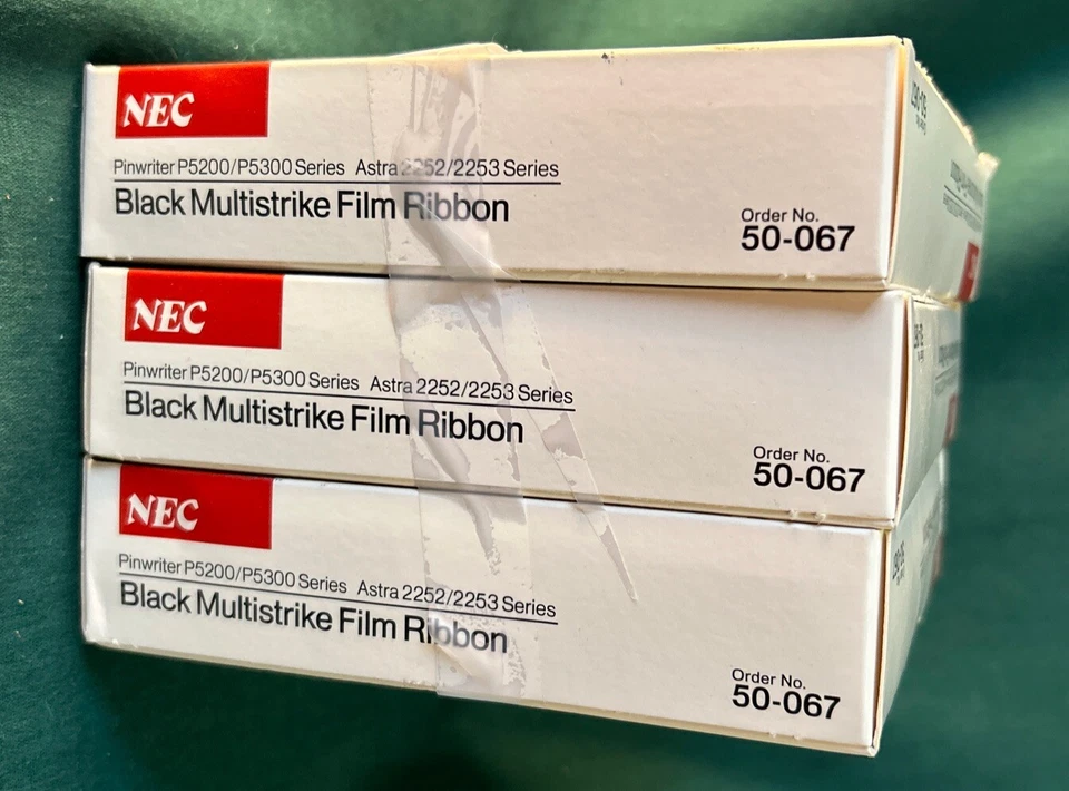 NEC Pinwriter MultiStrike Black Film Ribbon 50-067 Astra 2252/2253 Series 3 Pack - Image 3 of 4