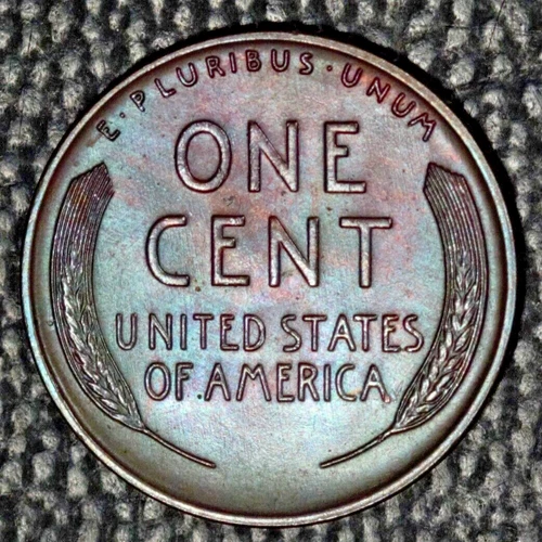 1939-D Lincoln Wheat Cent, Choice BU, Pretty toning,  Raw