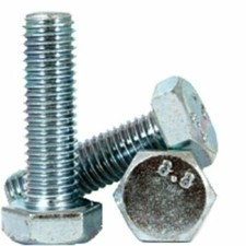M8-1.25 X 25MM DIN 933 Coarse Hex Cap Screw 8.8 Zinc Plated 1350 Pieces