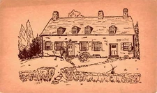 Schoentag's Colonial Tavern, Saugerties, New York, historic Postcard