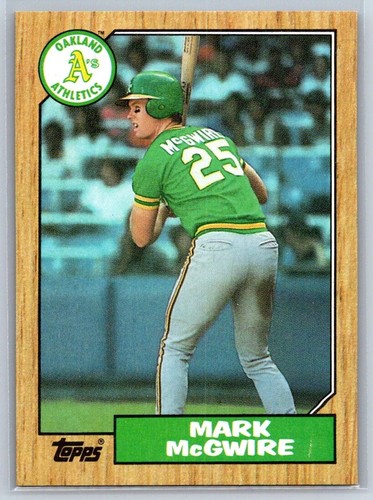 Mark McGwire - 1987 Topps #366 - Rookie CARD - CENTERED - SHARP CORNERS 4
