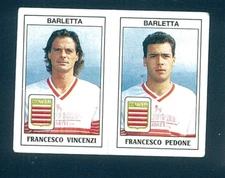 Fig. 1989/90 Panini Footballers No.366! Vincenzi/Pedone! New Uncommon Barletta
