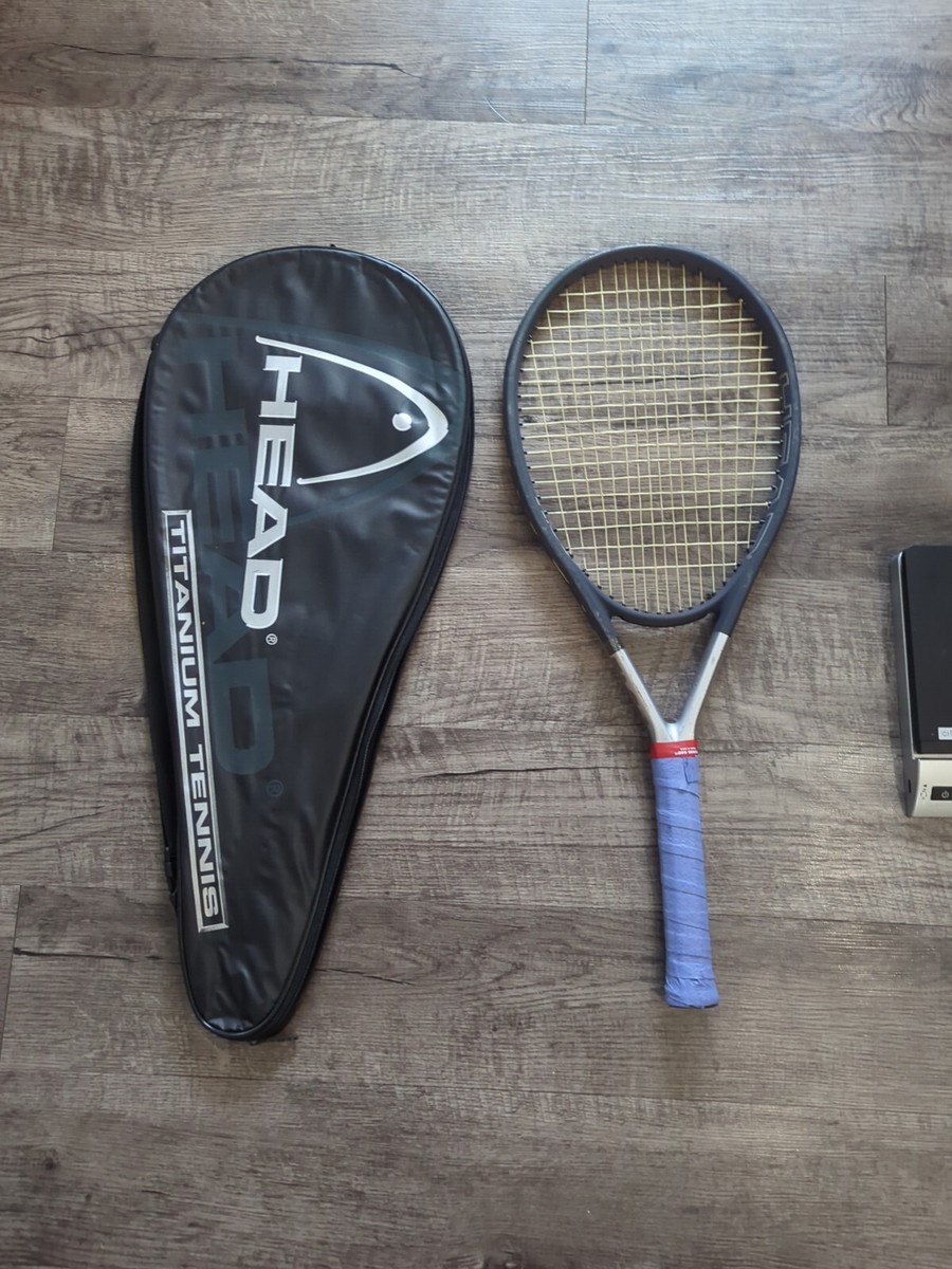 ⭐︎Amazing⭐︎ T-HIT LINE RACKET Head Ti.S5 Titanium XTRALONG Tennis Racquet 4 1/4” Grip W/ Case