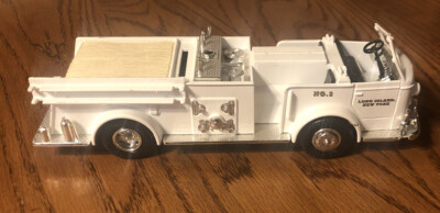 LONG ISLAND NY FD. ERTL 1948 AMERICAN LAFRANCE FIRE TRUCK PUMPER DIECAST BANK