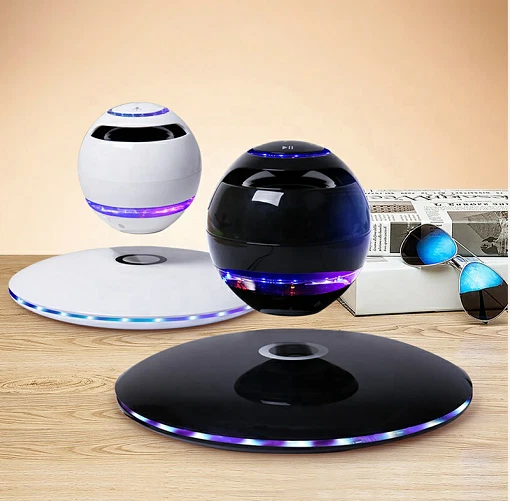 Quality Wireless Magnetic Levitation Speaker LED Portable 4.0 Floating Maglev.. - Image 2 of 4