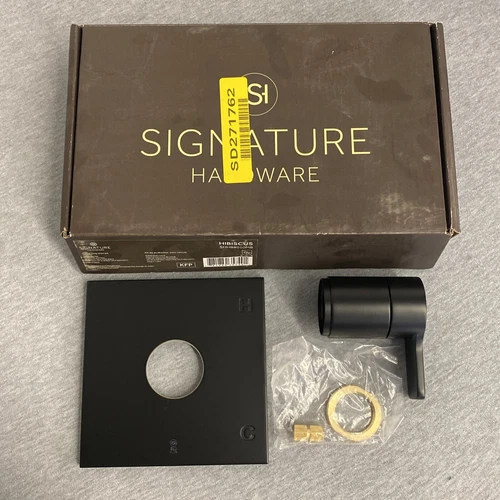 Signature Hardware 448234 Hibiscus Thermostatic Valve Trim - Matte Black - Picture 1 of 4