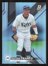 2019 Bowman Platinum WANDER FRANCO Baseball card TAMPA BAY RAYS #TOP-9