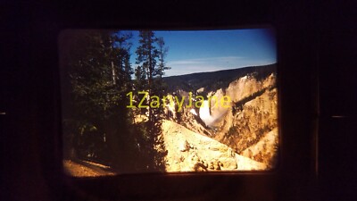 1608 Vintage 35MM DIA Foto YELLOWSTONE LOWER FALLS EEEEE