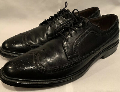 Allen Edmonds MacNeil Black Pebble Leather Shoes Allen Edmonds MacNeil Black Pebbled Leather Wingtip Derby  main image 4