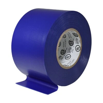 T.R.U. TapesSupply 1 Roll Blue Electrical Vinyl PVC Tape 2" x 66 ft