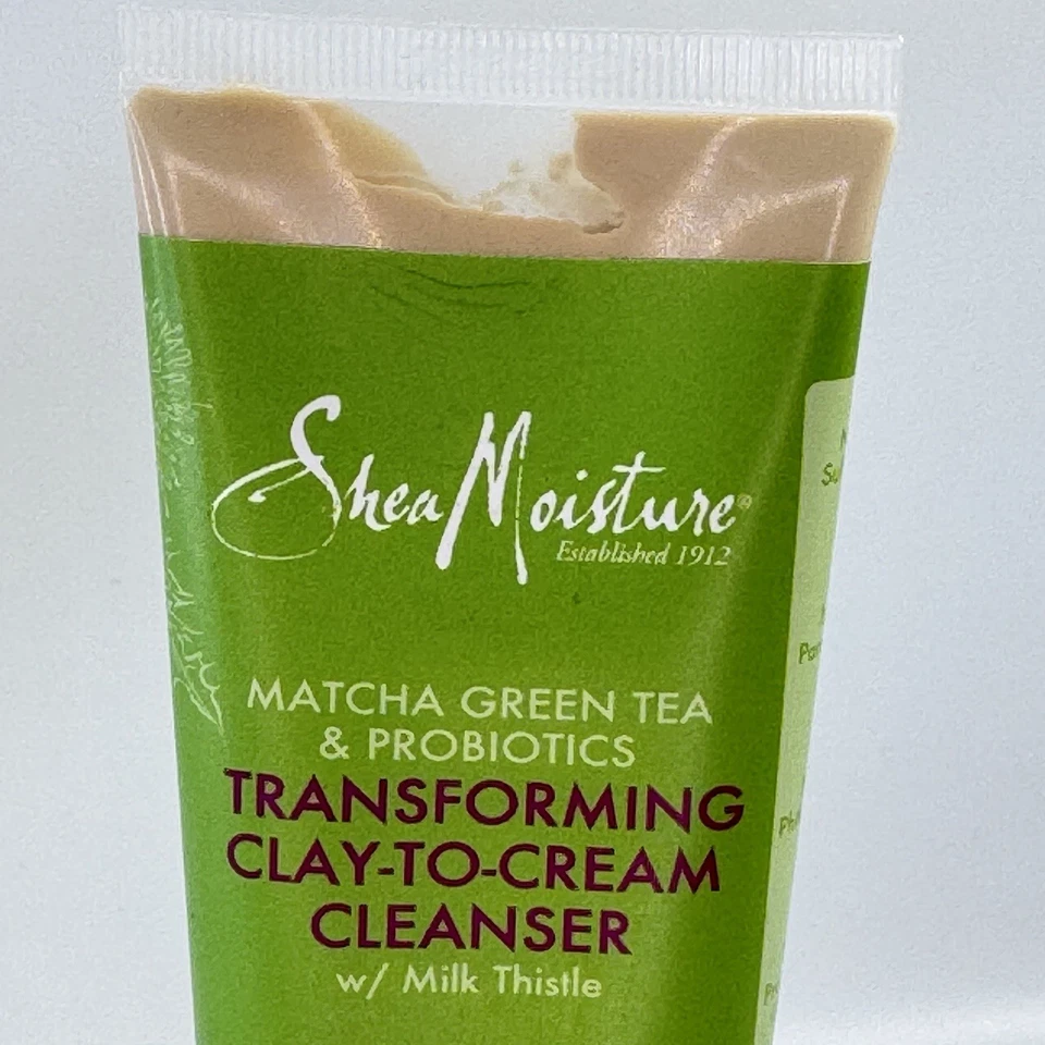 3 X Limpiador de arcilla a crema y té verde Matcha hidratante de karité NUEVO LOTE 3 Foto 3 de 4