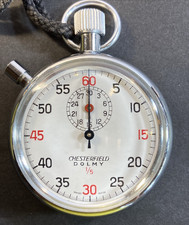 Vintage Chesterfield Dolmy 1/5 Second Timer/Stopwatch, Swiss Made, Works, Pocket