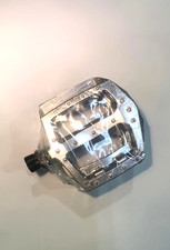 UNIVERSAL BICYCLE ALLOY PEDALS SILVER COMPATIBLE 1/2 CRANK.