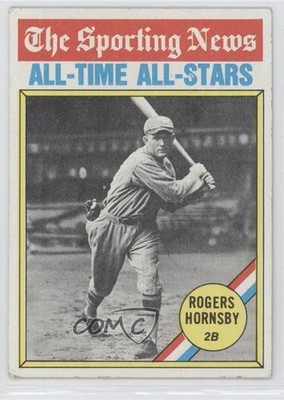 1976 Topps The Sporting News AllTime All-Stars Rogers Hornsby #342 HOF 0s4