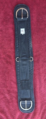 Big Horn Tuffy 32" Cinch Girth, 6" wide, Black Nylon Felt Backed. Made In USA