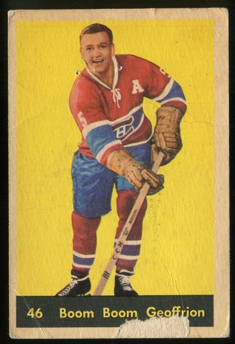 Boom Boom Geoffrion #46 1960 Parkhurst card