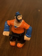 Vintage 1980 Bluto Brutus Figure Durham Ind Features Popeye Toy No Barbell
