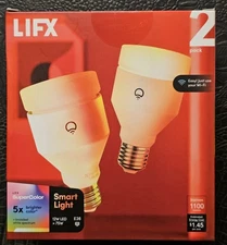 LIFX Smart Light (Pack of 2) LED Light Bulb