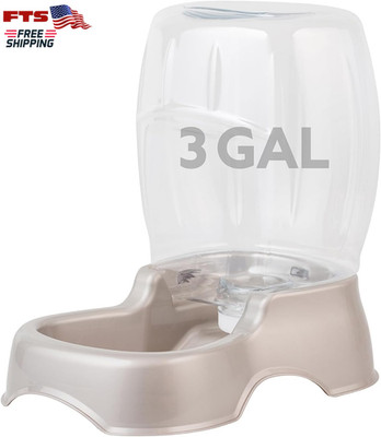 Pet Cafe Cat Dog Water Dispenser 3 Gallon Pearl Tan USA Made