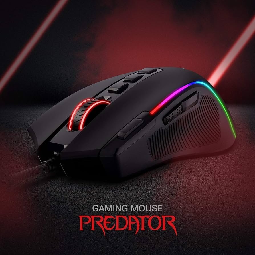 Redragon M612 Predator RGB Gaming Mouse 8000 DPI Wired 11 Buttons Black