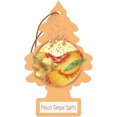 24x Little Trees Peach Ginger Spritz Odor Eliminator Home Fragrance Bulk 1ct