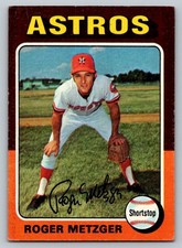 1975 Topps Baseball #541 Roger Metzger Astros