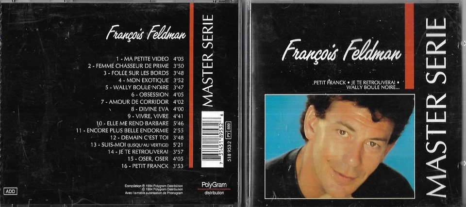 CD 16 TITRES FRANCOIS FELDMAN MASTER SERIE BEST OF 1994 INCLUS PETIT FRANCK - Photo 1/1