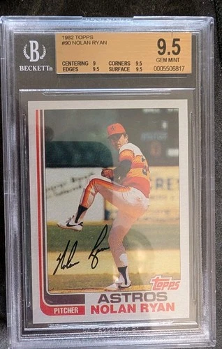 1982 Topps #90 Nolan Ryan BGS 9.5 GEM MINT POP 18 Vs $1500+ PSA 10