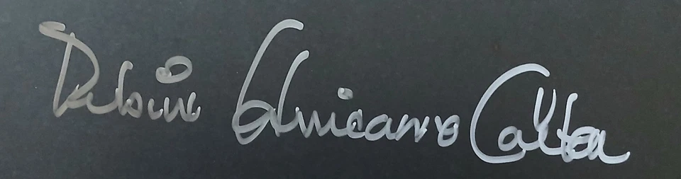 Foto firmada por el duelo de Rubí "Hurricán Carter y Emile Griffith 16x20 Foto 2 de 4