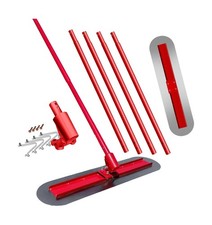 48''x12'' Concrete Bull Float Kit Fresno Round End Stainless Steel Bull Float...