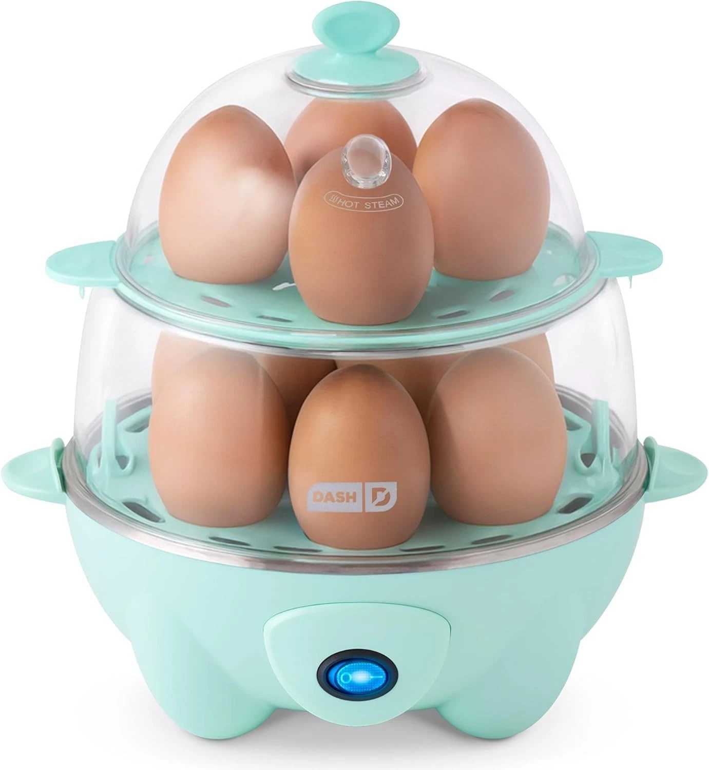 Electric Egg Cooker 12 Egg Capacity Soft Hard Boiled Poacher Omelet Steamer