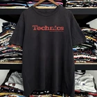 Technics 1210 Logo T-Shirt DJ Turntable Vinyl Deck Retro Music Tee S-5XL