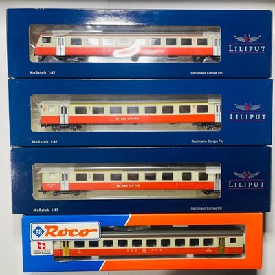 ZUG 4 H0 swissexpress steuerwagen DCC, Einheitswagen, Packteil LILIPUT ROCO